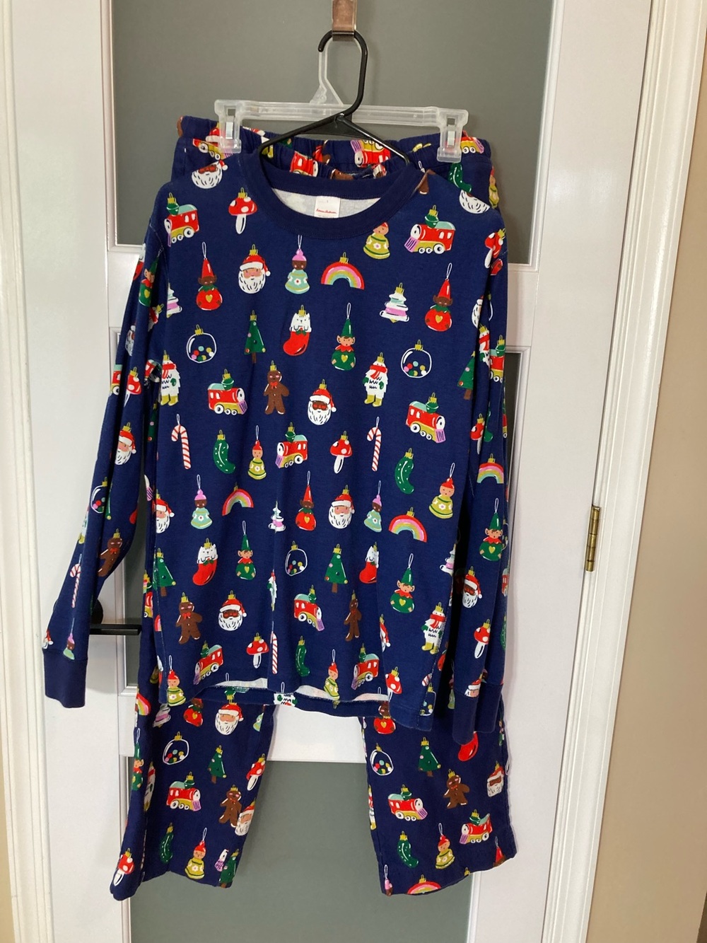 Hanna Andersson Christmas Heirloom Ornaments Pajama Set - Unisex size Large